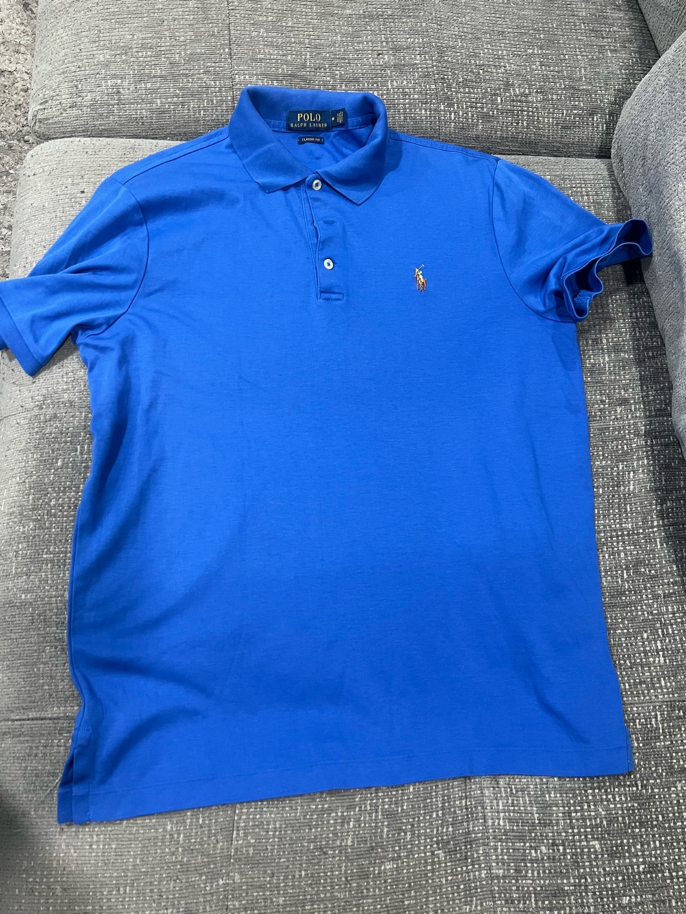 Polo by Ralph Lauren Men's Bright Blue Short-Sleeve Polo
